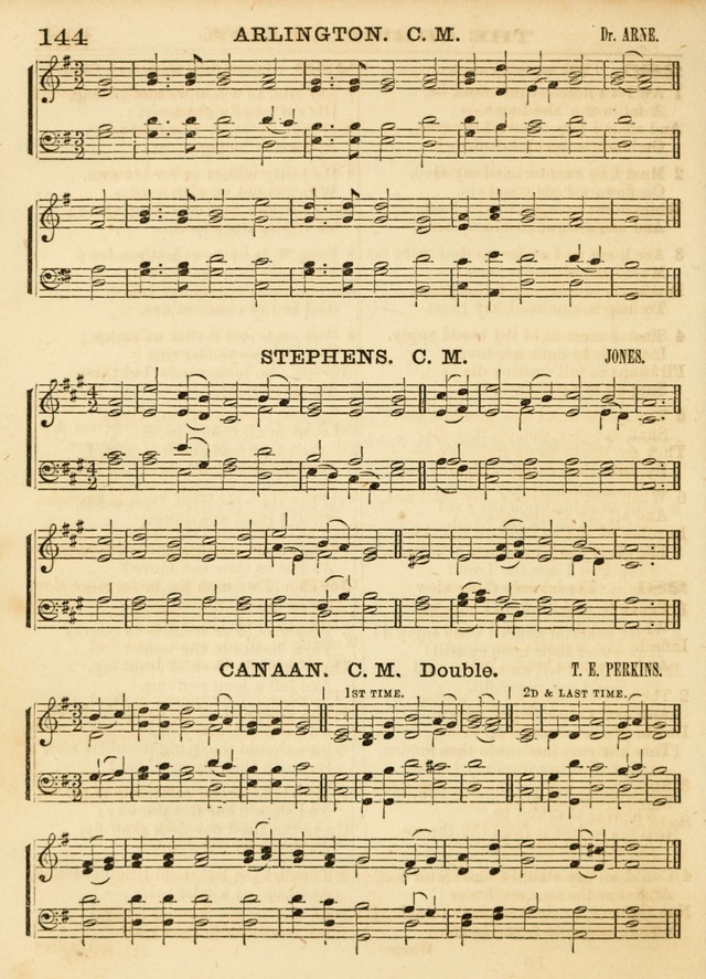 Hallowed Songs: a collection of the most popular hymns and tunes, both old, and new, designed for prayer and social meetings, revivals, family worship, and Sabbath schools page 144