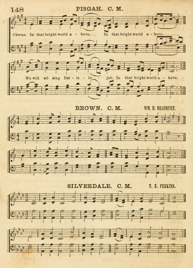 Hallowed Songs: a collection of the most popular hymns and tunes, both old, and new, designed for prayer and social meetings, revivals, family worship, and Sabbath schools page 148