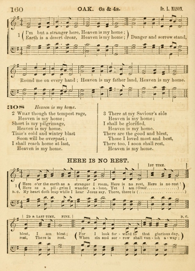 Hallowed Songs: a collection of the most popular hymns and tunes, both old, and new, designed for prayer and social meetings, revivals, family worship, and Sabbath schools page 160