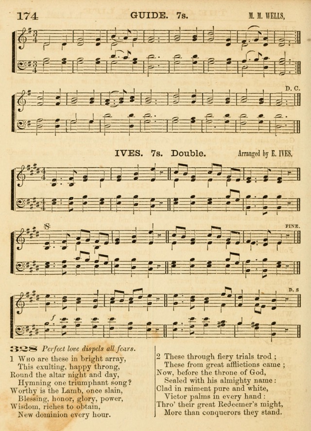 Hallowed Songs: a collection of the most popular hymns and tunes, both old, and new, designed for prayer and social meetings, revivals, family worship, and Sabbath schools page 174