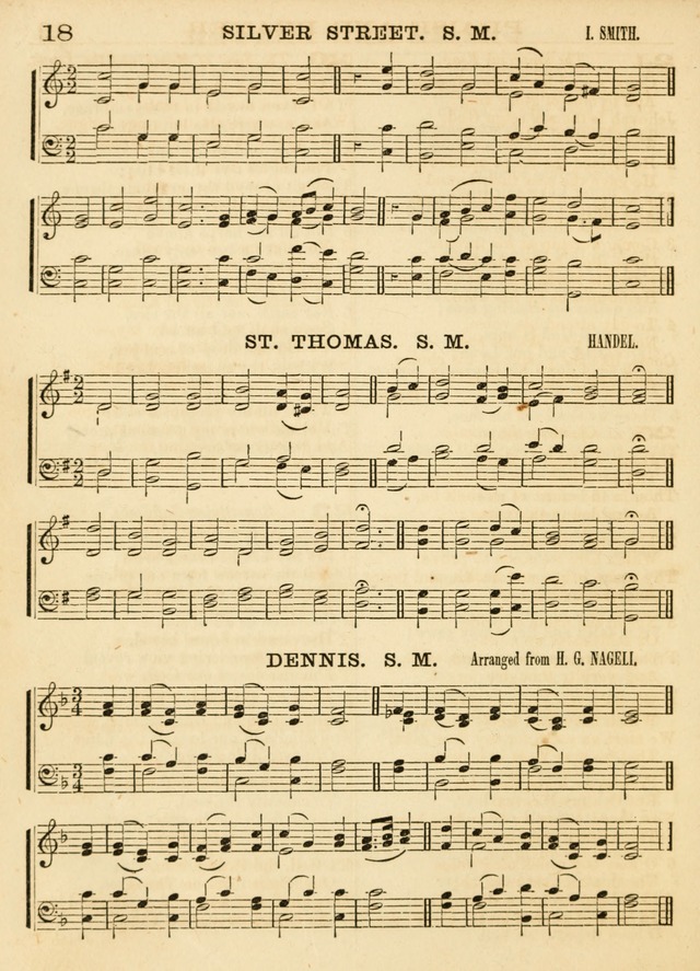 Hallowed Songs: a collection of the most popular hymns and tunes, both old, and new, designed for prayer and social meetings, revivals, family worship, and Sabbath schools page 18