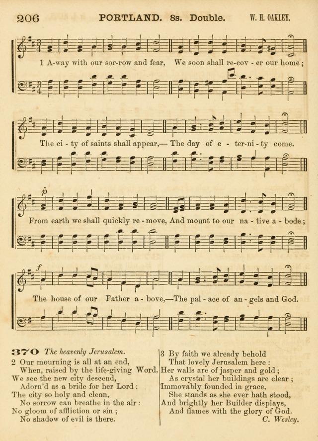 Hallowed Songs: a collection of the most popular hymns and tunes, both old, and new, designed for prayer and social meetings, revivals, family worship, and Sabbath schools page 206