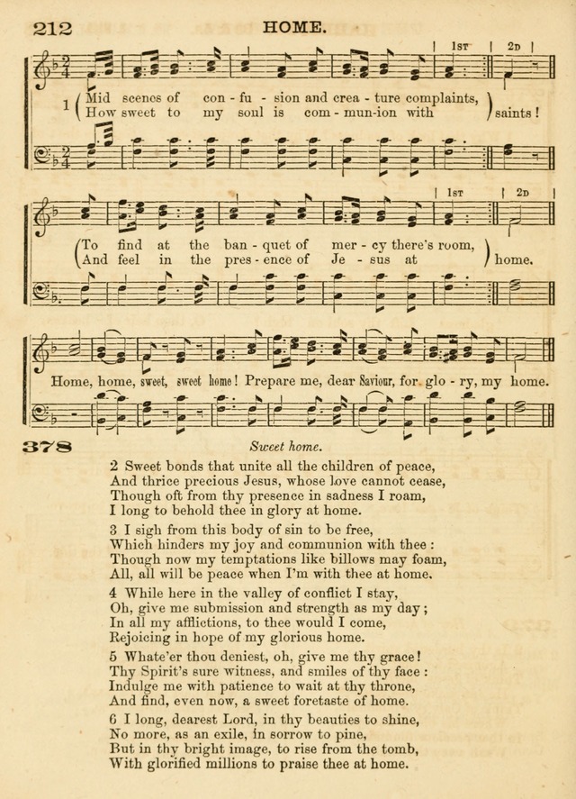 Hallowed Songs: a collection of the most popular hymns and tunes, both old, and new, designed for prayer and social meetings, revivals, family worship, and Sabbath schools page 212