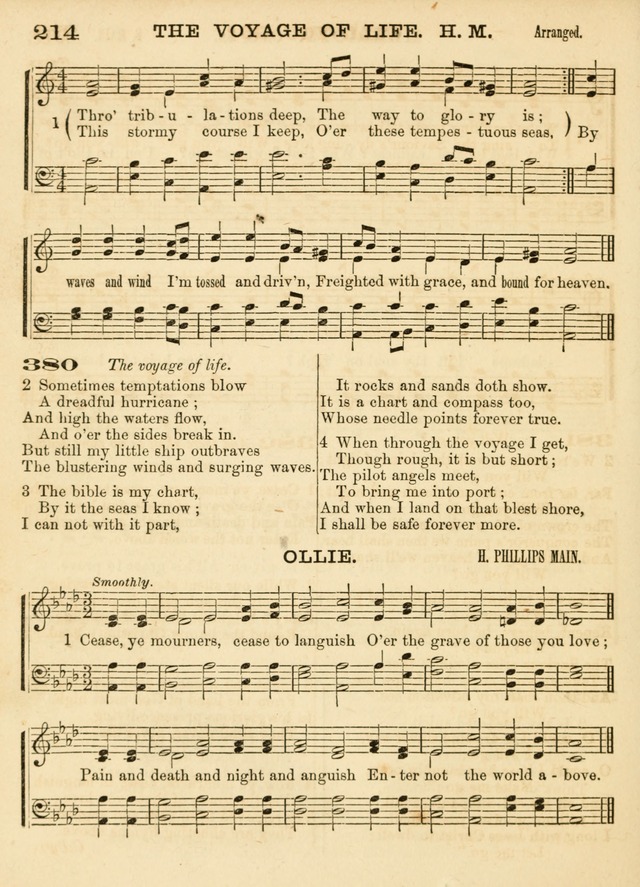 Hallowed Songs: a collection of the most popular hymns and tunes, both old, and new, designed for prayer and social meetings, revivals, family worship, and Sabbath schools page 214