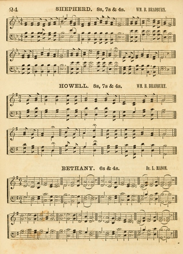 Hallowed Songs: a collection of the most popular hymns and tunes, both old, and new, designed for prayer and social meetings, revivals, family worship, and Sabbath schools page 24