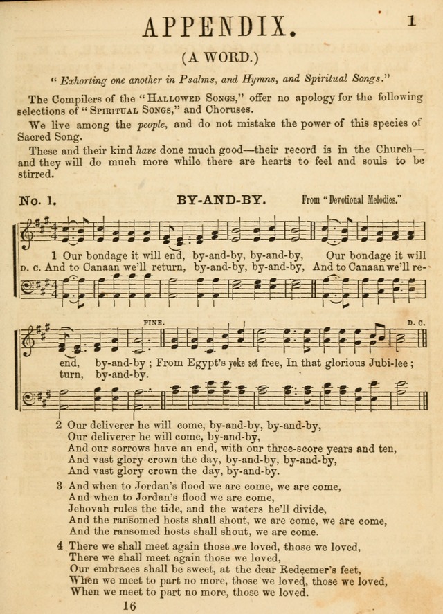 Hallowed Songs: a collection of the most popular hymns and tunes, both old, and new, designed for prayer and social meetings, revivals, family worship, and Sabbath schools page 241