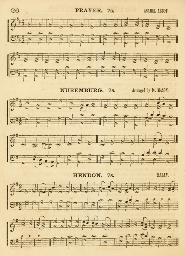 Hallowed Songs: a collection of the most popular hymns and tunes, both old, and new, designed for prayer and social meetings, revivals, family worship, and Sabbath schools page 26