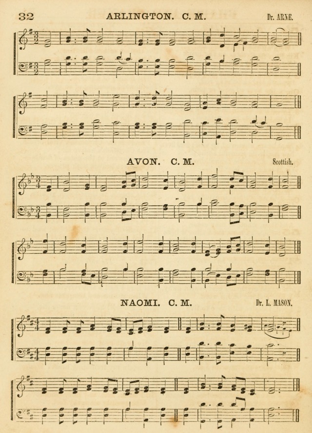 Hallowed Songs: a collection of the most popular hymns and tunes, both old, and new, designed for prayer and social meetings, revivals, family worship, and Sabbath schools page 32