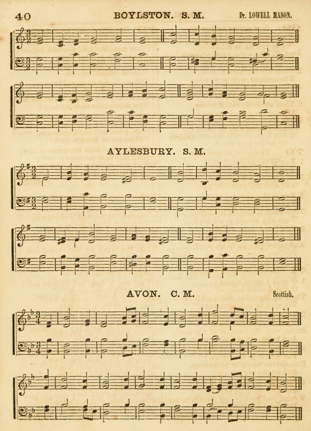 Hallowed Songs: a collection of the most popular hymns and tunes, both old, and new, designed for prayer and social meetings, revivals, family worship, and Sabbath schools page 40