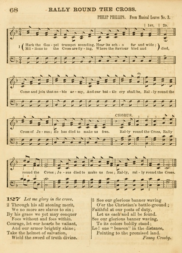 Hallowed Songs: a collection of the most popular hymns and tunes, both old, and new, designed for prayer and social meetings, revivals, family worship, and Sabbath schools page 68