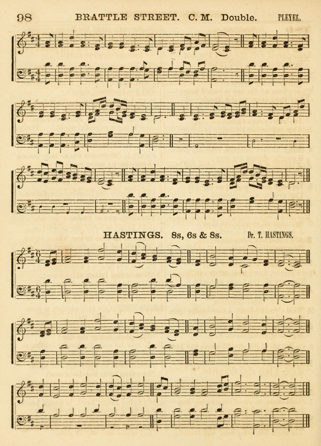 Hallowed Songs: a collection of the most popular hymns and tunes, both old, and new, designed for prayer and social meetings, revivals, family worship, and Sabbath schools page 98