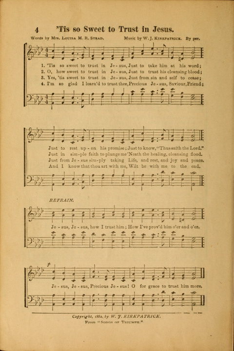 Highway Songs: for Gospel meetings, camp meetings, family worship, Sabbath schools, little soldiers page 4