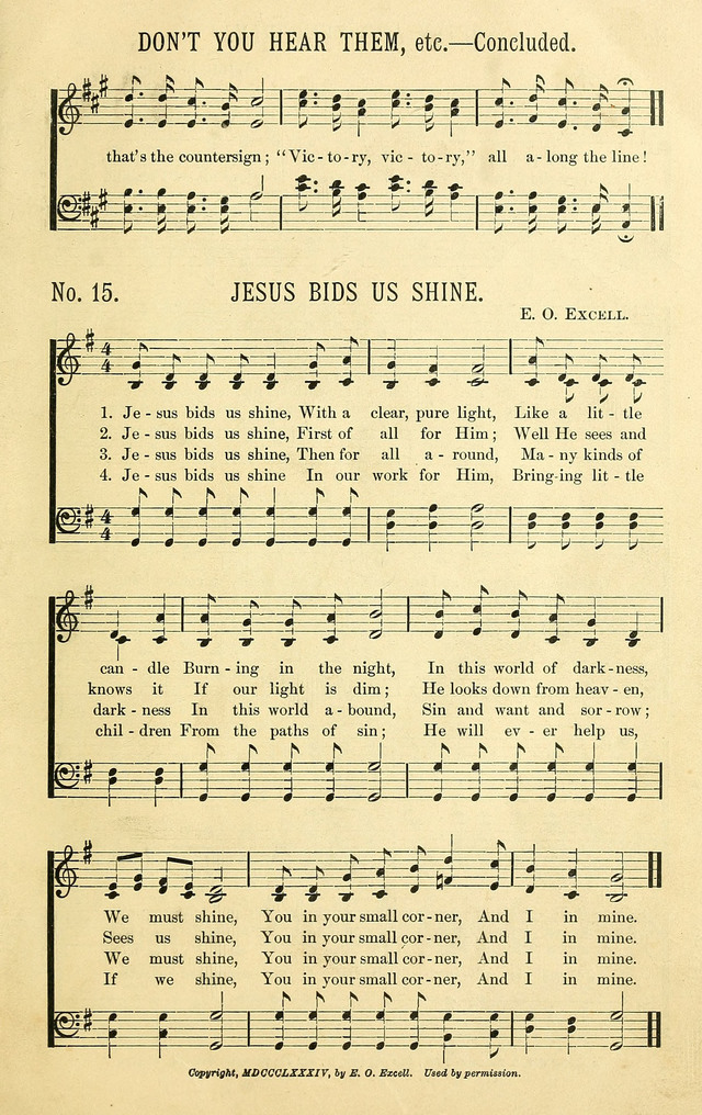 Heavenly Sunlight: containing gems of song for Sunday schools, young people