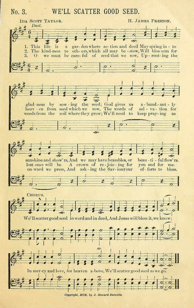 Heavenly Sunlight: containing gems of song for Sunday schools, young people