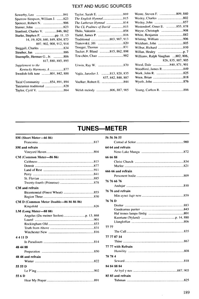 Hymnal Supplement 98 page 189