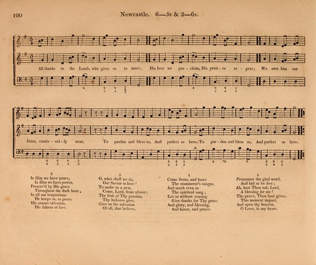 Harmonia Sacra: a Compilation of Psalm and Hymn Tunes [from the most celebrated European masters] page 100