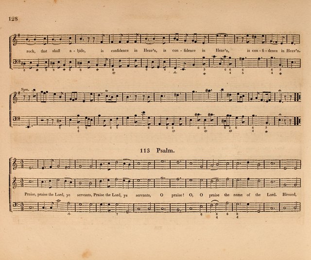 Harmonia Sacra: a Compilation of Psalm and Hymn Tunes [from the most celebrated European masters] page 128