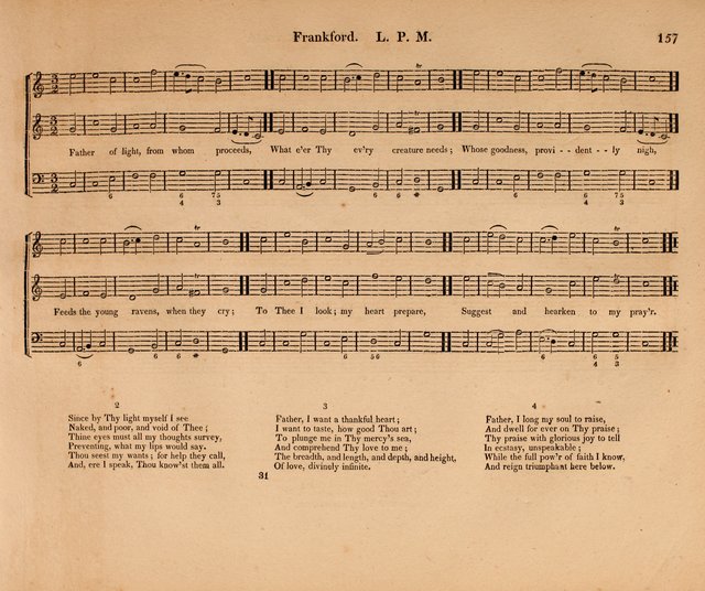 Harmonia Sacra: a Compilation of Psalm and Hymn Tunes [from the most celebrated European masters] page 157