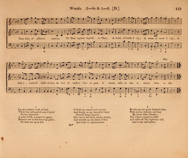 Harmonia Sacra: a Compilation of Psalm and Hymn Tunes [from the most celebrated European masters] page 159