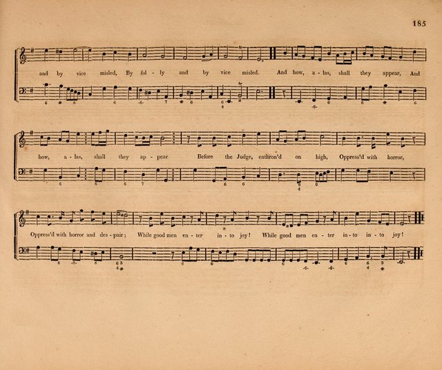 Harmonia Sacra: a Compilation of Psalm and Hymn Tunes [from the most celebrated European masters] page 185