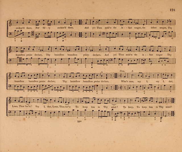 Harmonia Sacra: a Compilation of Psalm and Hymn Tunes [from the most celebrated European masters] page 191