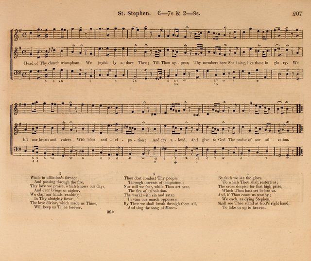 Harmonia Sacra: a Compilation of Psalm and Hymn Tunes [from the most celebrated European masters] page 207