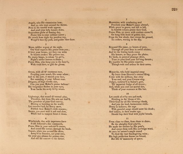 Harmonia Sacra: a Compilation of Psalm and Hymn Tunes [from the most celebrated European masters] page 225