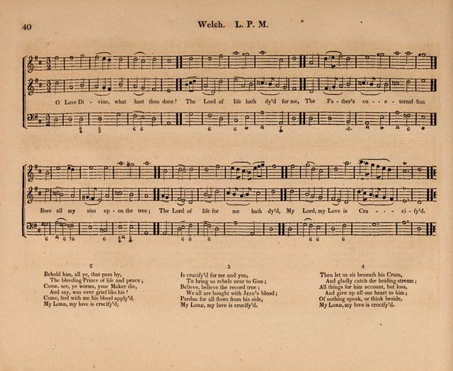 Harmonia Sacra: a Compilation of Psalm and Hymn Tunes [from the most celebrated European masters] page 40