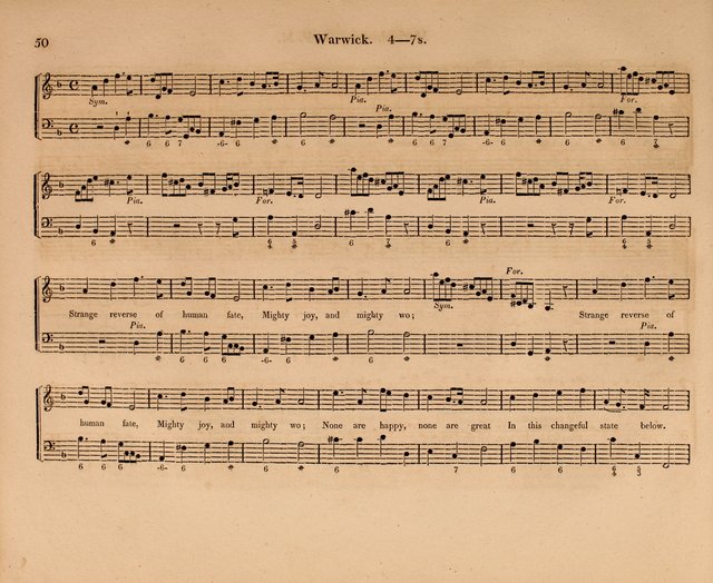 Harmonia Sacra: a Compilation of Psalm and Hymn Tunes [from the most celebrated European masters] page 50