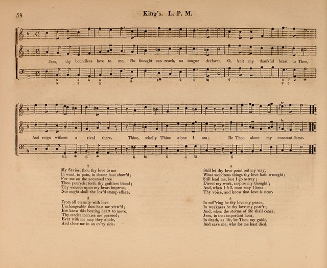 Harmonia Sacra: a Compilation of Psalm and Hymn Tunes [from the most celebrated European masters] page 58