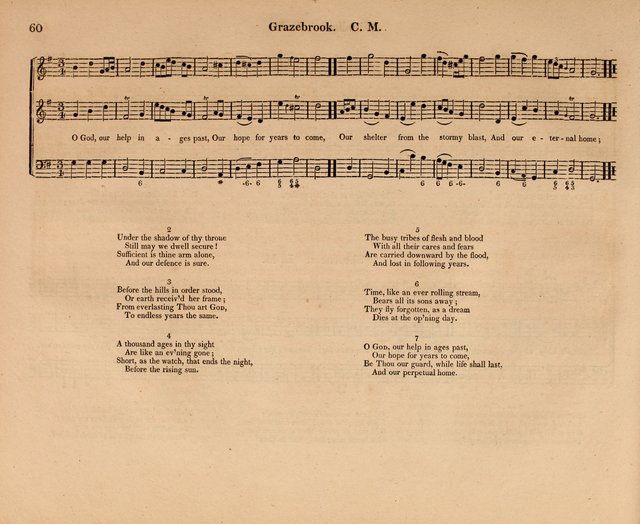 Harmonia Sacra: a Compilation of Psalm and Hymn Tunes [from the most celebrated European masters] page 60