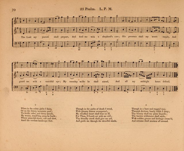 Harmonia Sacra: a Compilation of Psalm and Hymn Tunes [from the most celebrated European masters] page 70