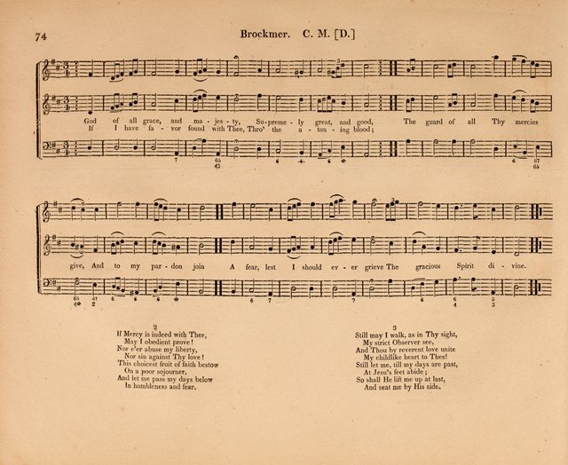 Harmonia Sacra: a Compilation of Psalm and Hymn Tunes [from the most celebrated European masters] page 74