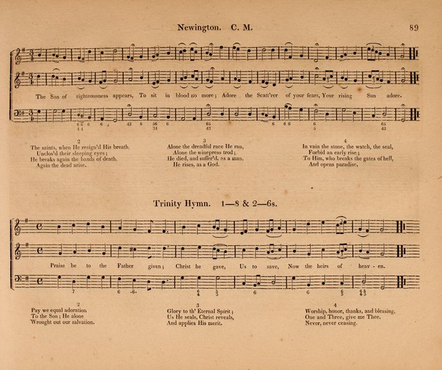 Harmonia Sacra: a Compilation of Psalm and Hymn Tunes [from the most celebrated European masters] page 89