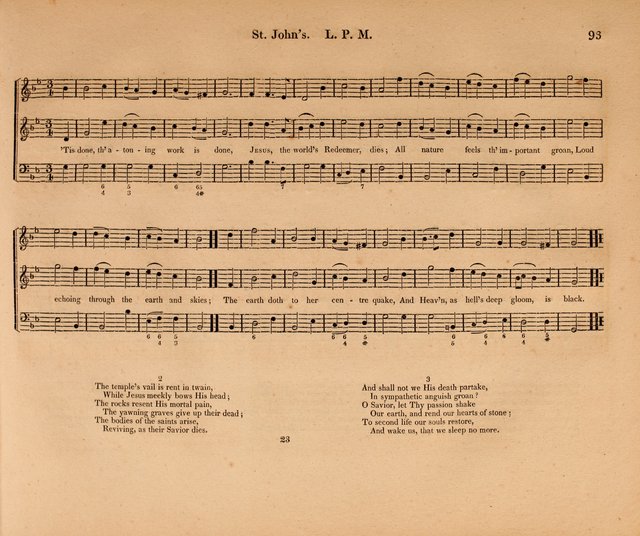 Harmonia Sacra: a Compilation of Psalm and Hymn Tunes [from the most celebrated European masters] page 93