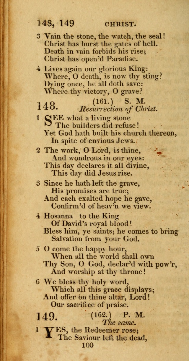 Hymns, Selected and Original: for public and private worship (1st ed.) page 100