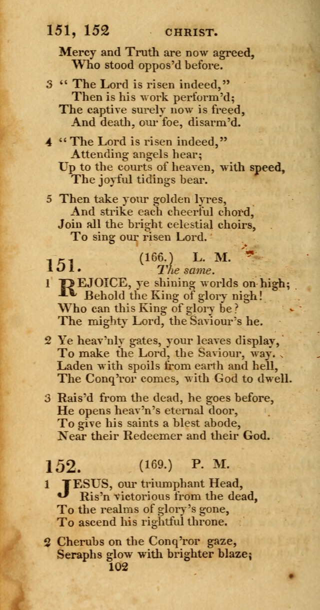 Hymns, Selected and Original: for public and private worship (1st ed.) page 102