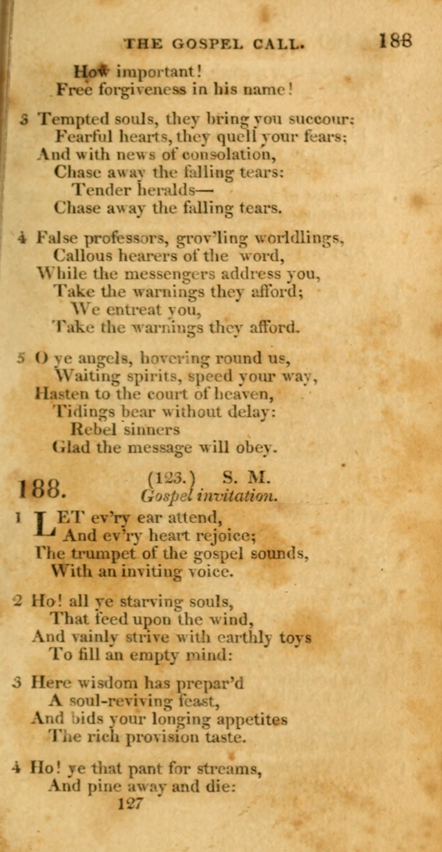 Hymns, Selected and Original: for public and private worship (1st ed.) page 127