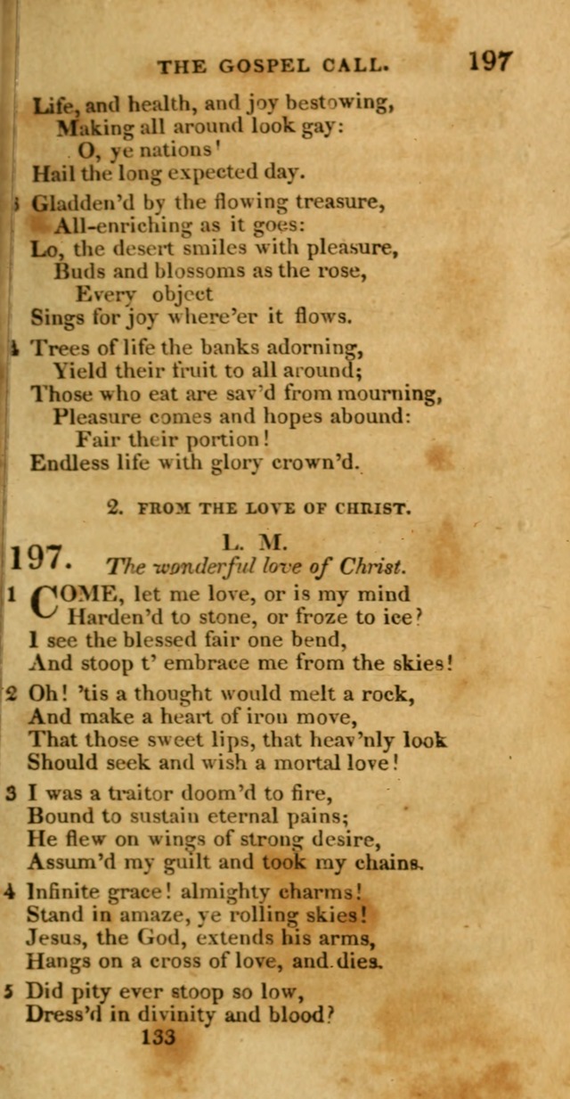 Hymns, Selected and Original: for public and private worship (1st ed.) page 133