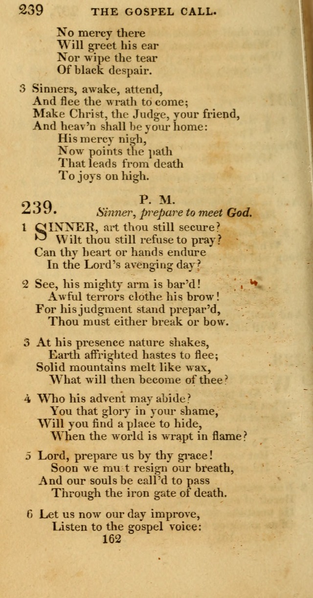 Hymns, Selected and Original: for public and private worship (1st ed.) page 162