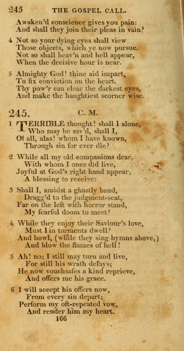 Hymns, Selected and Original: for public and private worship (1st ed.) page 166