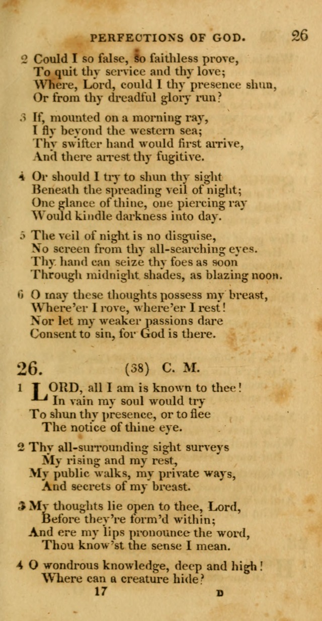 Hymns, Selected and Original: for public and private worship (1st ed.) page 17