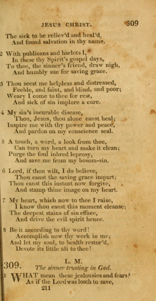 Hymns, Selected and Original: for public and private worship (1st ed.) page 211