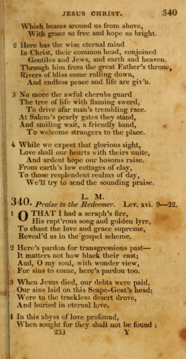 Hymns, Selected and Original: for public and private worship (1st ed.) page 233