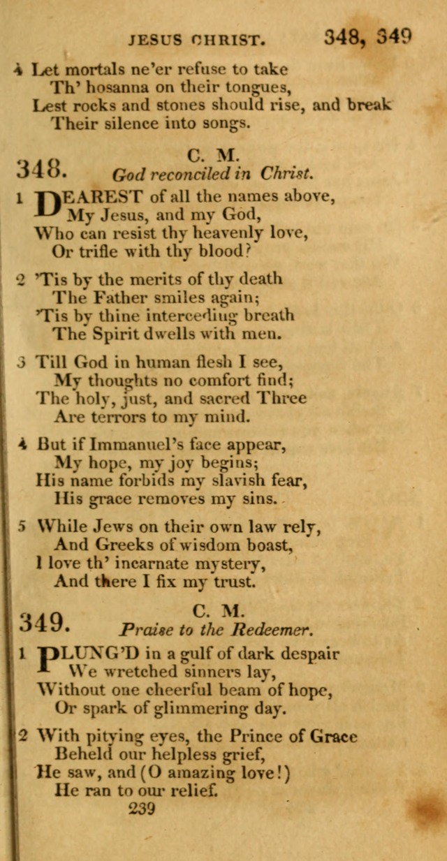 Hymns, Selected and Original: for public and private worship (1st ed.) page 239