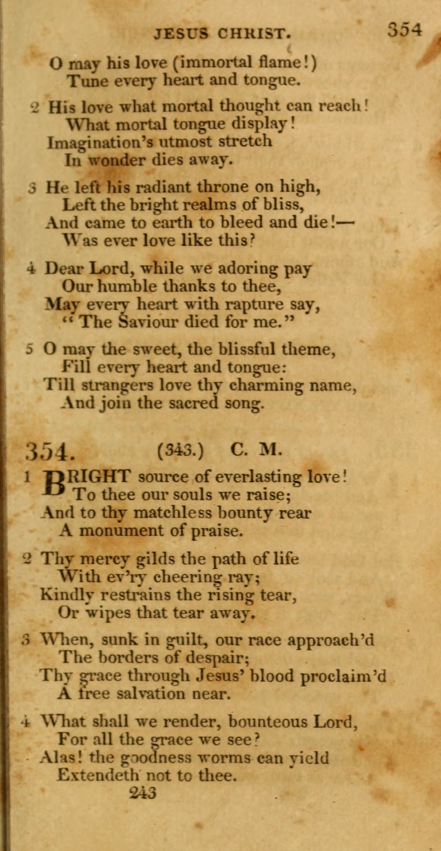 Hymns, Selected and Original: for public and private worship (1st ed.) page 243