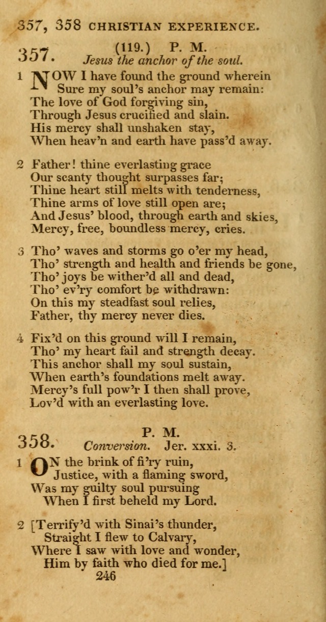 Hymns, Selected and Original: for public and private worship (1st ed.) page 246