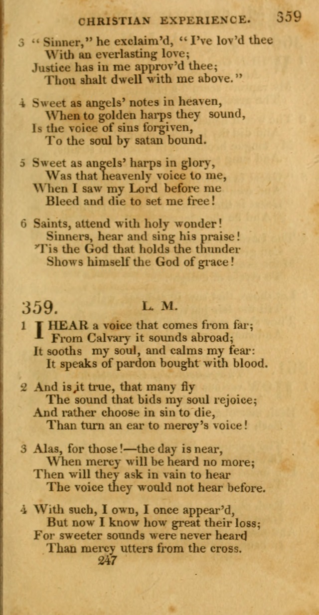 Hymns, Selected and Original: for public and private worship (1st ed.) page 247