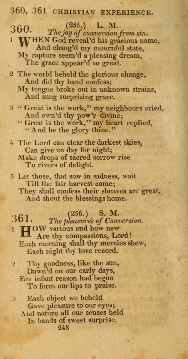 Hymns, Selected and Original: for public and private worship (1st ed.) page 248