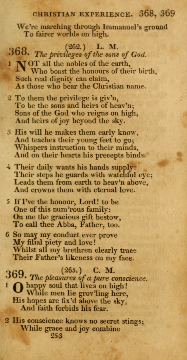 Hymns, Selected and Original: for public and private worship (1st ed.) page 253